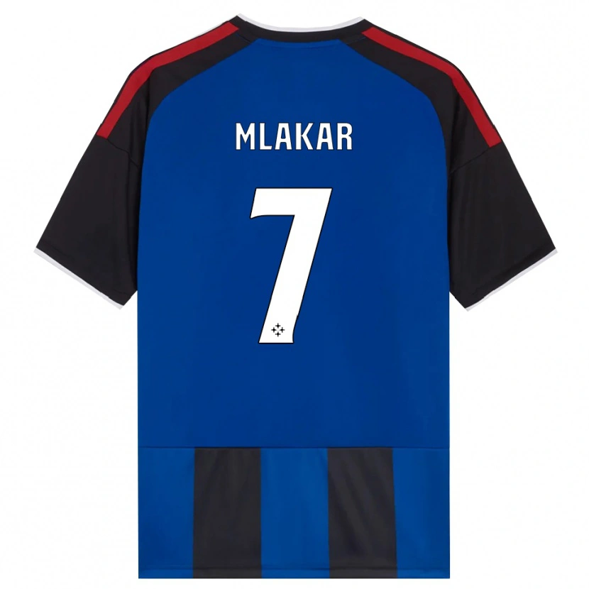 Danxen Mulher Camisola Jan Mlakar #7 Azul Preto Branco Vermelho Principal 2026/27 Camisa