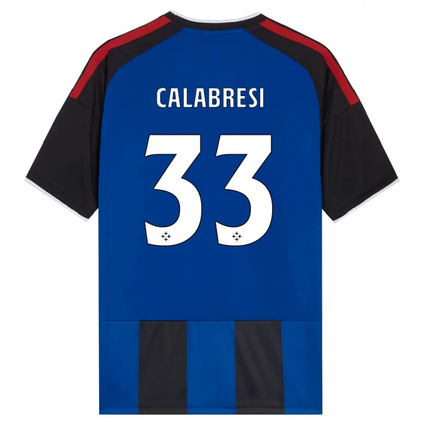 Danxen Mulher Camisola Arturo Calabresi #33 Azul Preto Branco Vermelho Principal 2026/27 Camisa