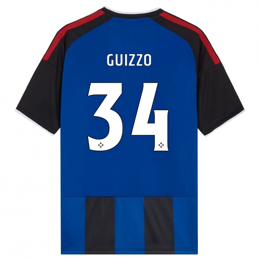 Danxen Mulher Camisola Tommaso Guizzo #34 Azul Preto Branco Vermelho Principal 2026/27 Camisa