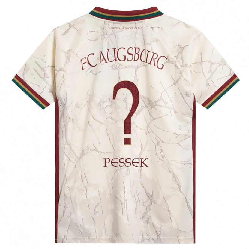 Danxen Mulher Camisola Luca Pessek #0 Verde Arroz Branco Bordô Principal 2026/27 Camisa