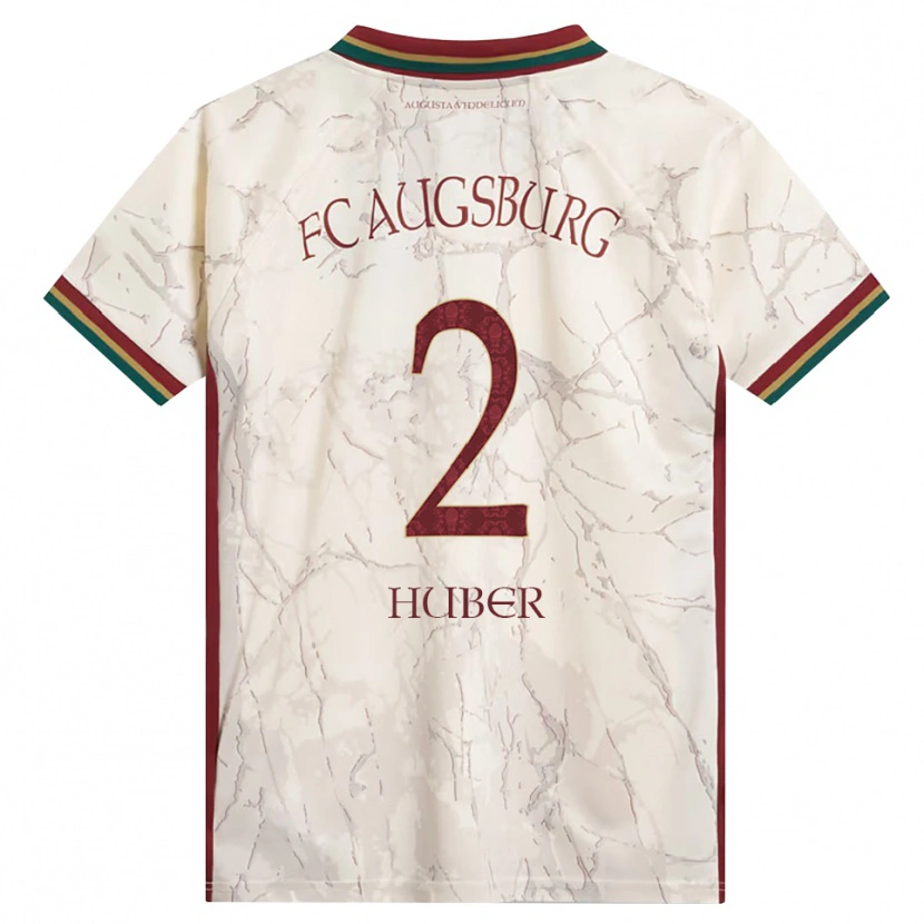 Danxen Mulher Camisola Fynn Huber #2 Verde Arroz Branco Bordô Principal 2026/27 Camisa