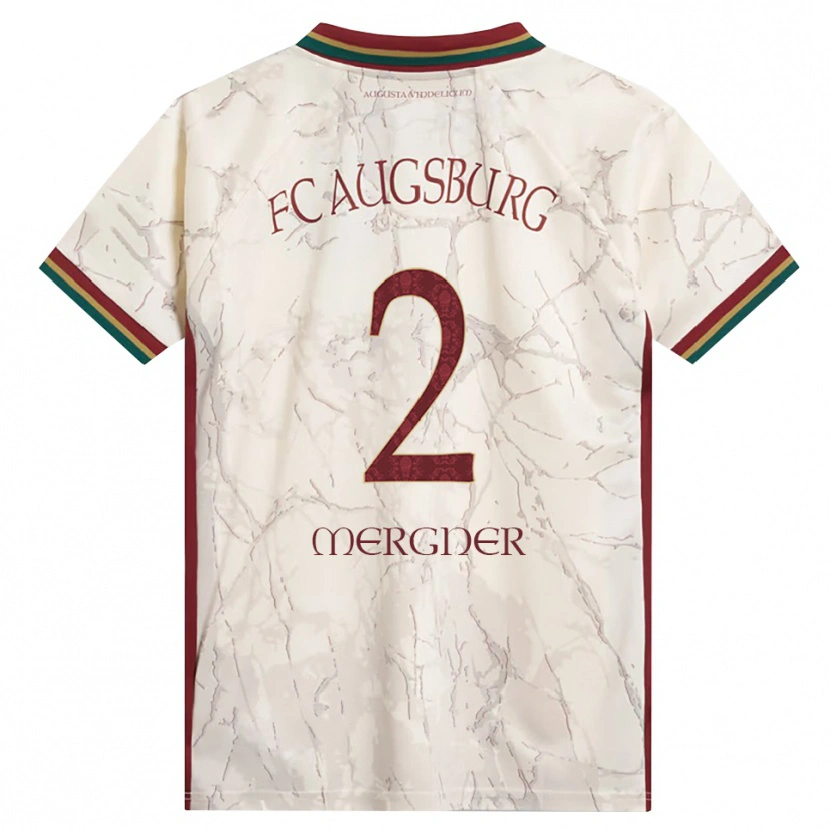 Danxen Mulher Camisola Sandra Mergner #2 Verde Arroz Branco Bordô Principal 2026/27 Camisa