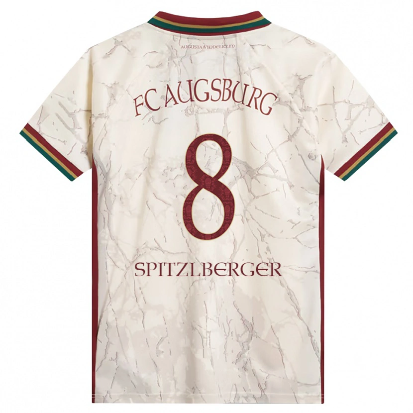 Danxen Mulher Camisola Jordan Spitzlberger #8 Verde Arroz Branco Bordô Principal 2026/27 Camisa