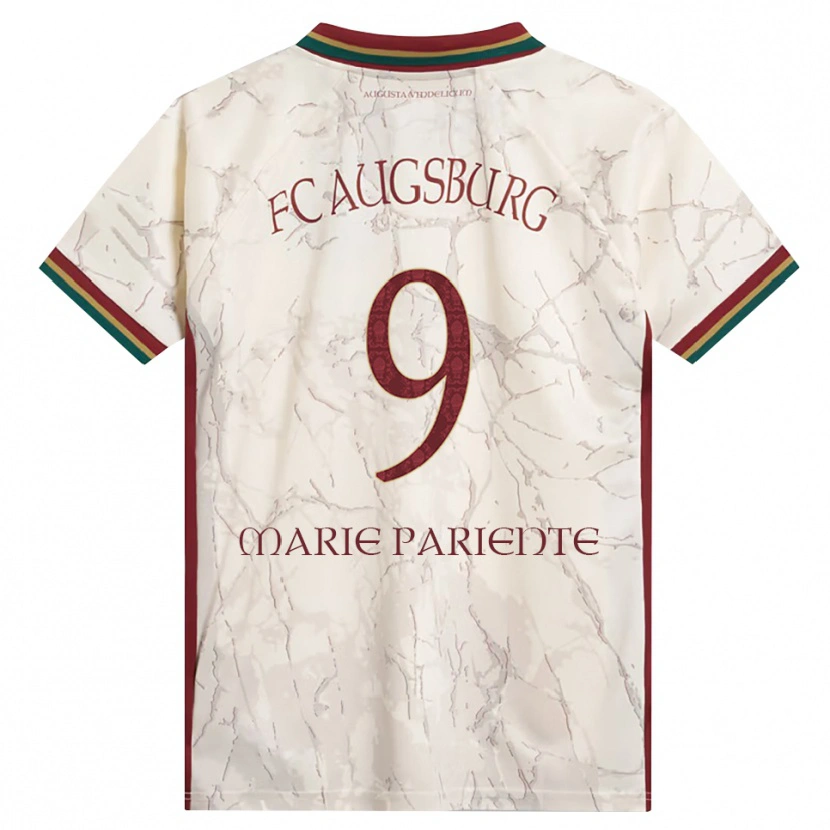 Danxen Mulher Camisola Sophia Marie Pariente #9 Verde Arroz Branco Bordô Principal 2026/27 Camisa