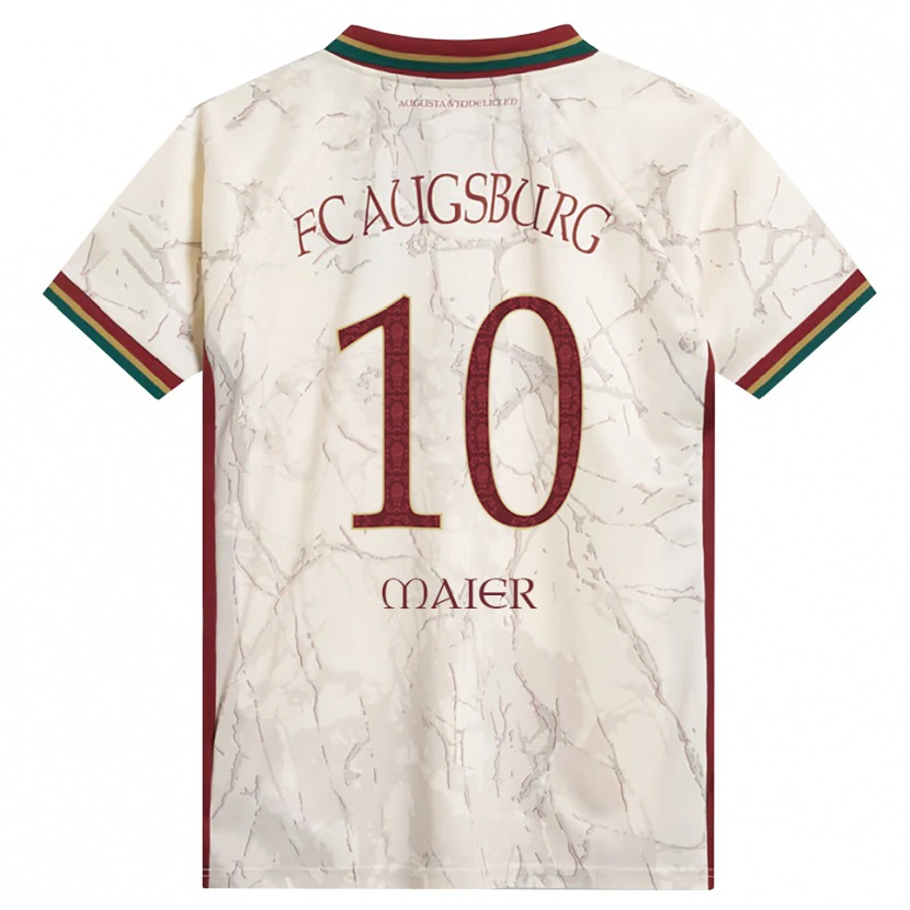 Danxen Mulher Camisola Arne Maier #10 Verde Arroz Branco Bordô Principal 2026/27 Camisa