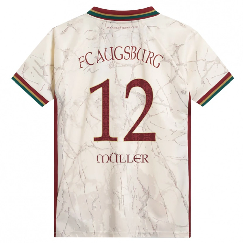 Danxen Mulher Camisola Janine Müller #12 Verde Arroz Branco Bordô Principal 2026/27 Camisa