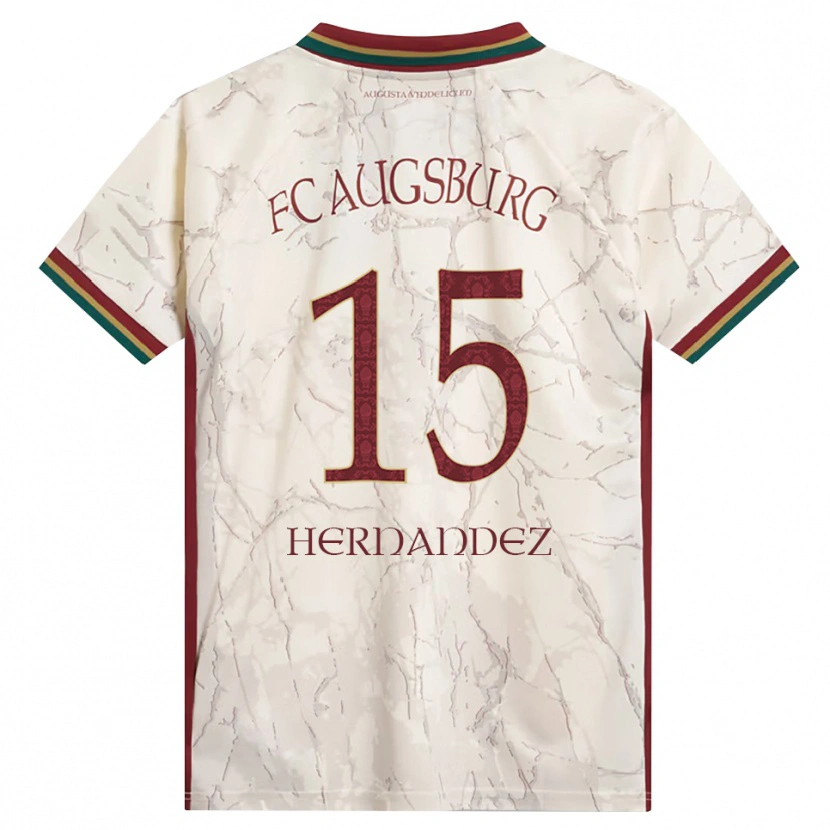 Danxen Mulher Camisola Saidu Hernandez #15 Verde Arroz Branco Bordô Principal 2026/27 Camisa