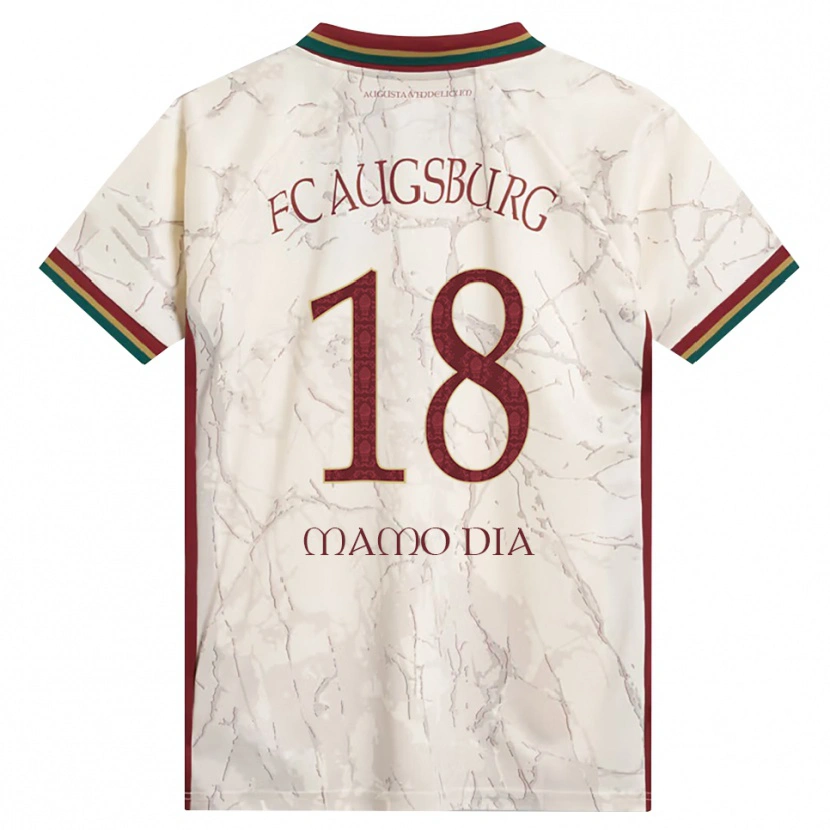 Danxen Mulher Camisola Amadou Mamo Dia #18 Verde Arroz Branco Bordô Principal 2026/27 Camisa