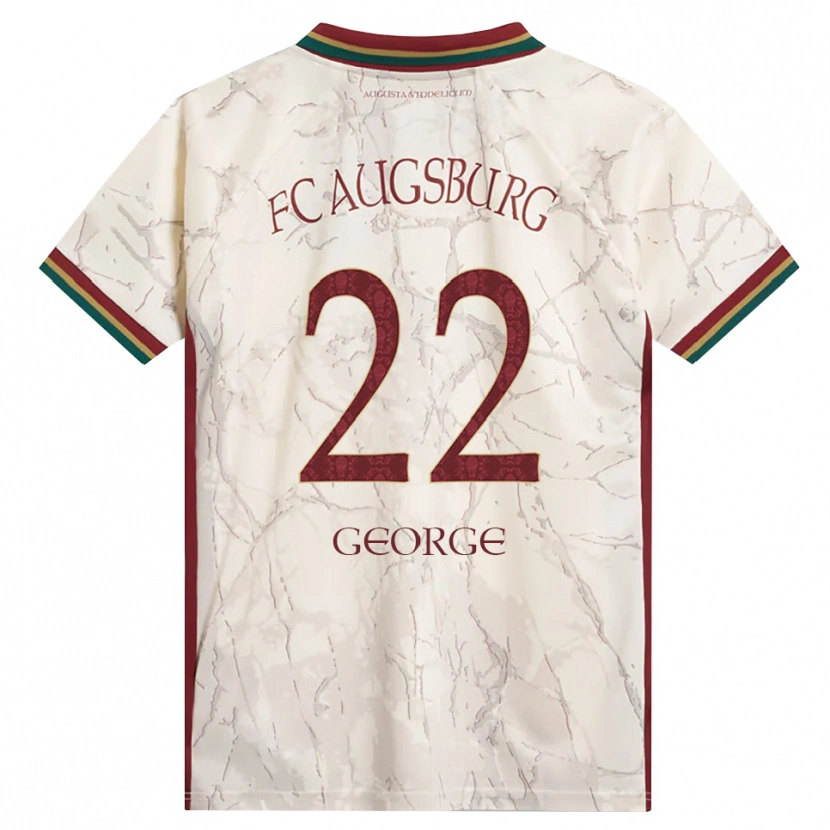 Danxen Mulher Camisola Noah George #22 Verde Arroz Branco Bordô Principal 2026/27 Camisa