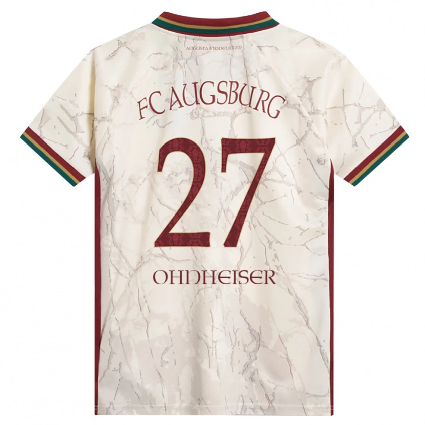 Danxen Mulher Camisola Nico Ohnheiser #27 Verde Arroz Branco Bordô Principal 2026/27 Camisa