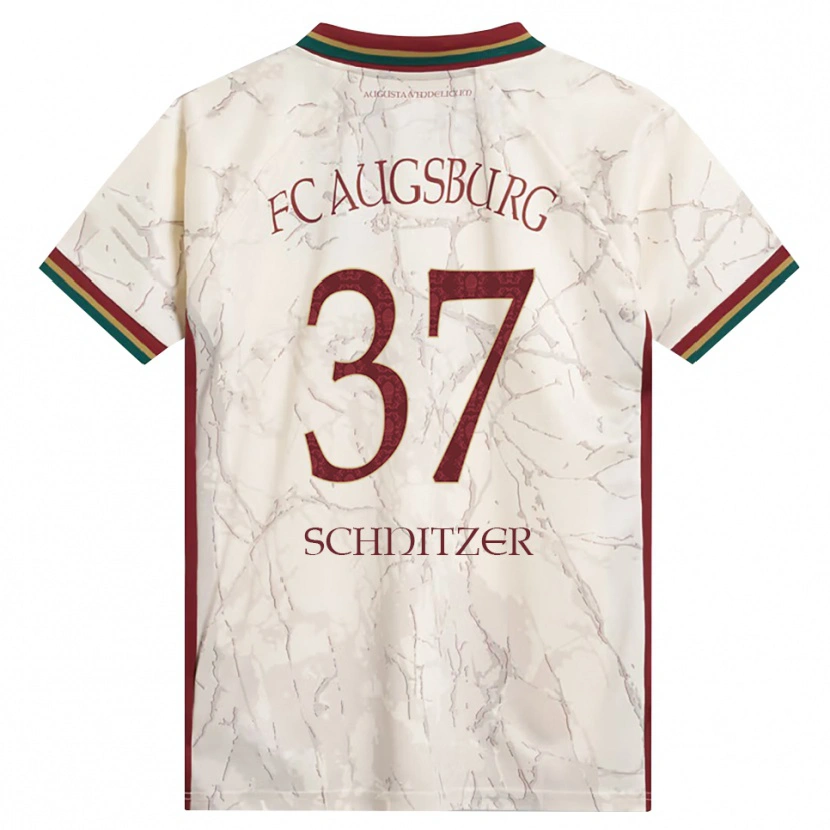 Danxen Mulher Camisola Tim Schnitzer #37 Verde Arroz Branco Bordô Principal 2026/27 Camisa