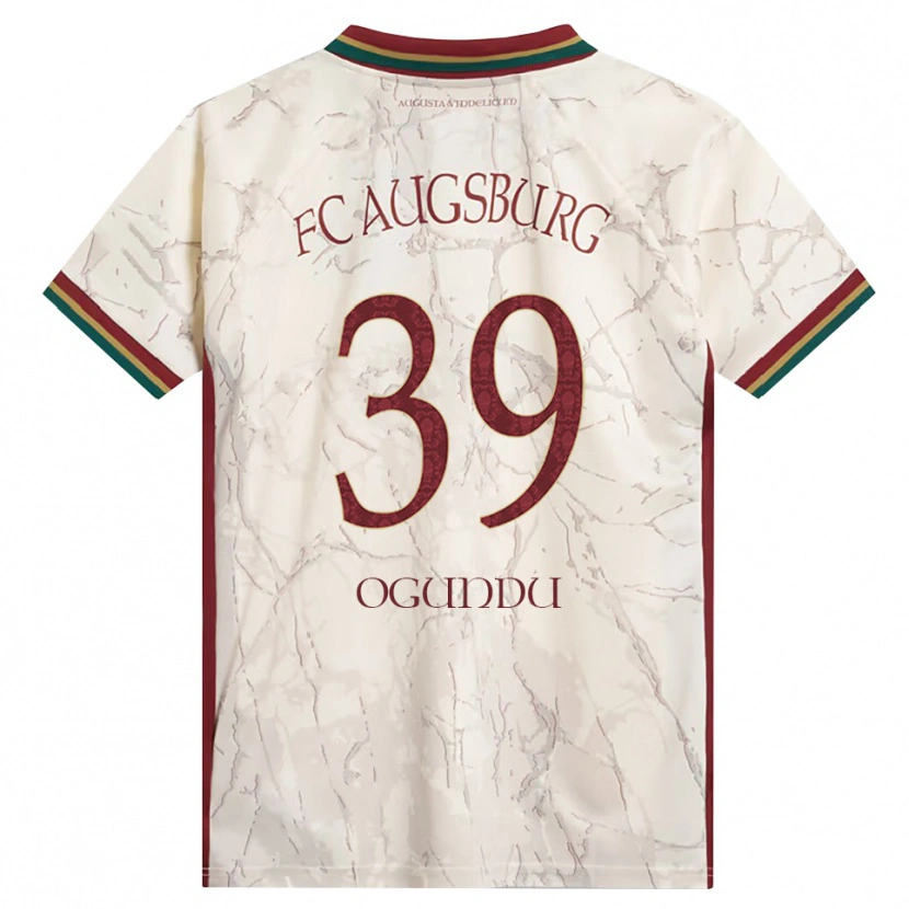 Danxen Mulher Camisola Uchenna Ogundu #39 Verde Arroz Branco Bordô Principal 2026/27 Camisa