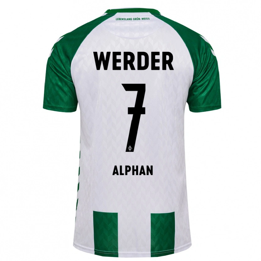 Danxen Mulher Camisola Metehan Alphan #7 Verde Branco Principal 2026/27 Camisa