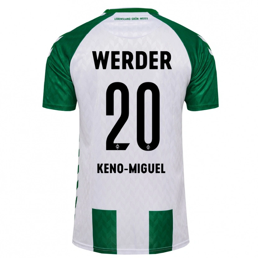 Danxen Mulher Camisola Keno-Miguel Meyer #20 Verde Branco Principal 2026/27 Camisa