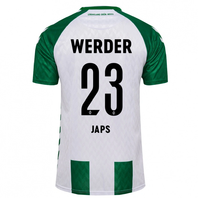 Danxen Mulher Camisola Adrian Japs #23 Verde Branco Principal 2026/27 Camisa