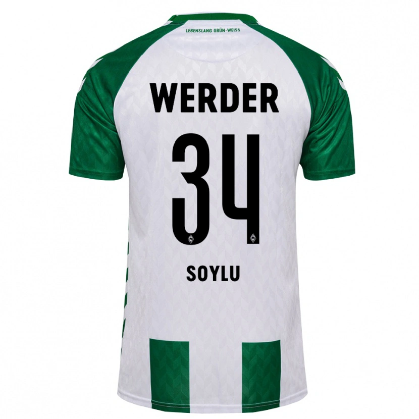 Danxen Mulher Camisola Darwin Soylu #34 Verde Branco Principal 2026/27 Camisa