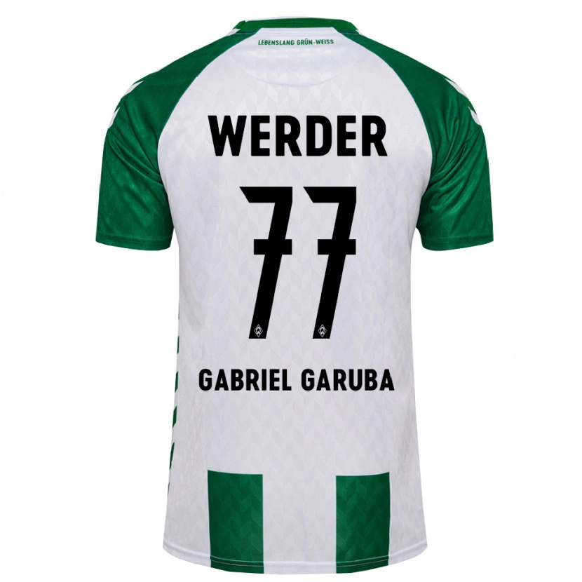 Danxen Mulher Camisola Najib Gabriel Garuba #77 Verde Branco Principal 2026/27 Camisa