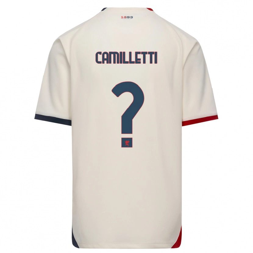 Danxen Mulher Camisola Giovanni Camilletti #0 Branco Off-Red Alternativa 2026/27 Camisa