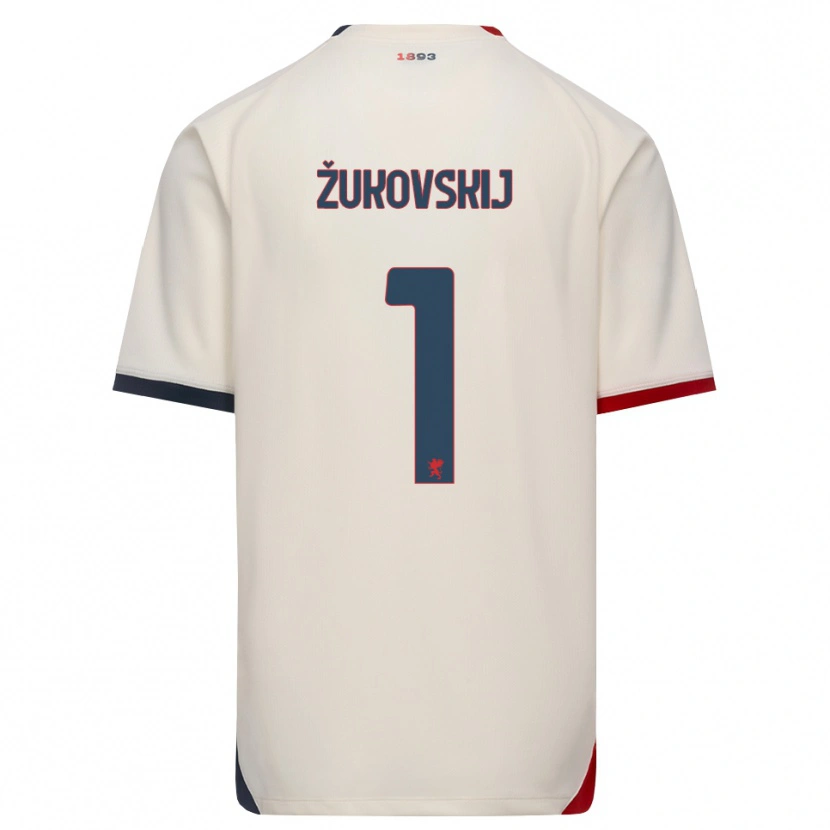 Danxen Mulher Camisola Mark Žukovskij #1 Branco Off-Red Alternativa 2026/27 Camisa