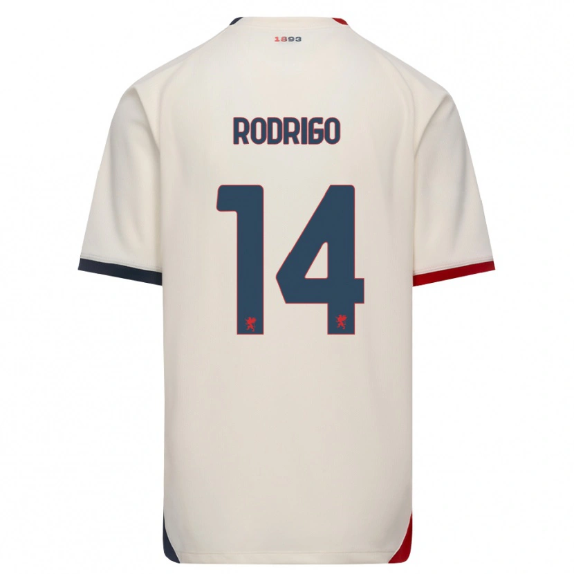 Danxen Mulher Camisola Rodrigo Delgado De Albuquerque #14 Branco Off-Red Alternativa 2026/27 Camisa