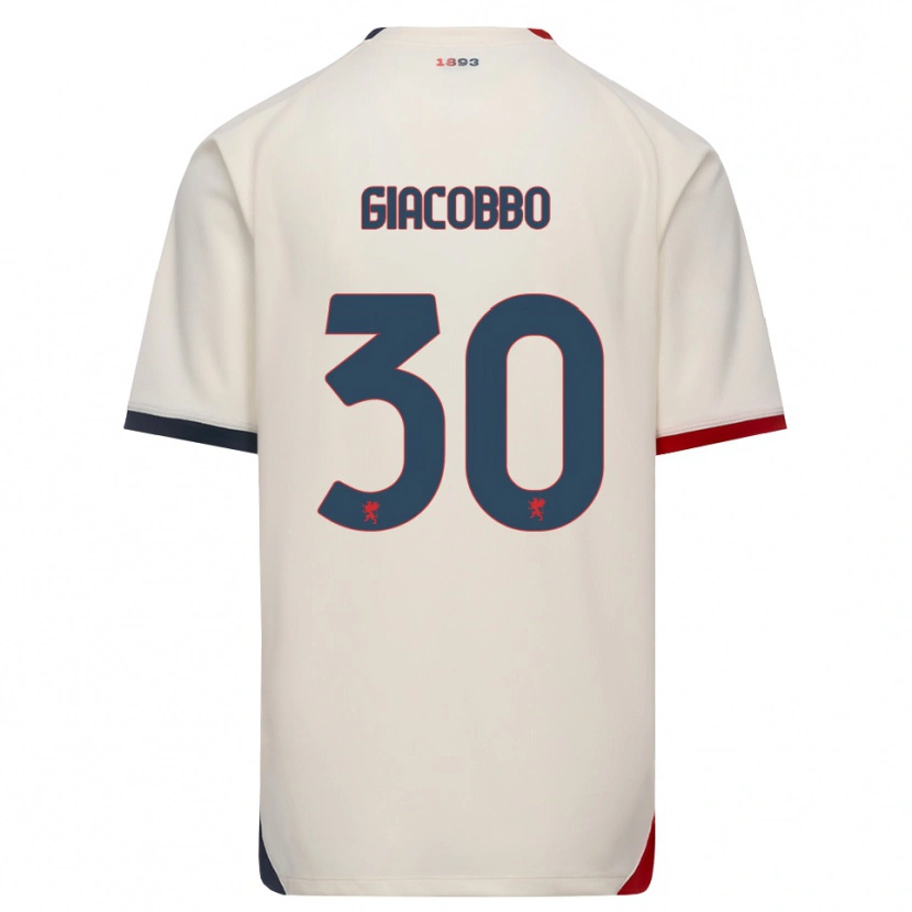 Danxen Mulher Camisola Giulia Giacobbo #30 Branco Off-Red Alternativa 2026/27 Camisa