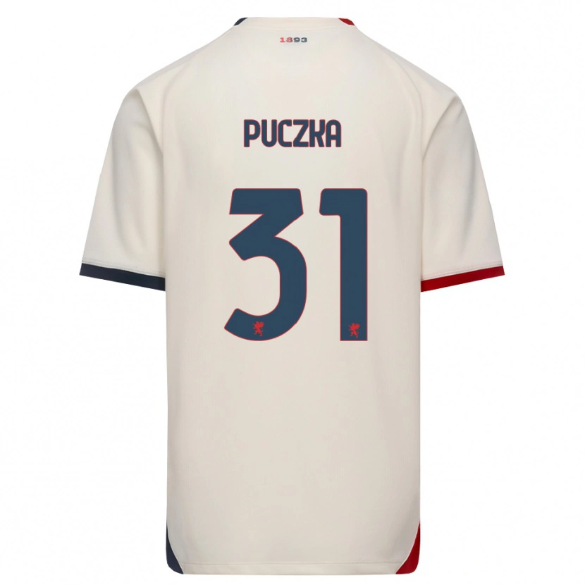 Danxen Mulher Camisola David Puczka #31 Branco Off-Red Alternativa 2026/27 Camisa