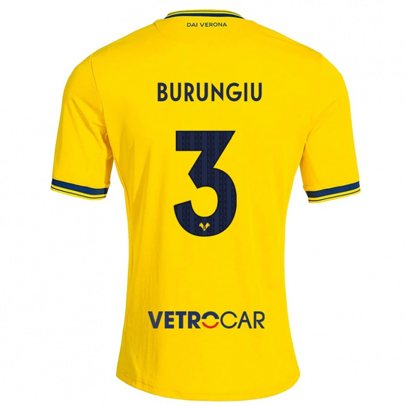 Danxen Mulher Camisola Luca Burungiu #3 Amarelo Vermelho Alternativa 2026/27 Camisa