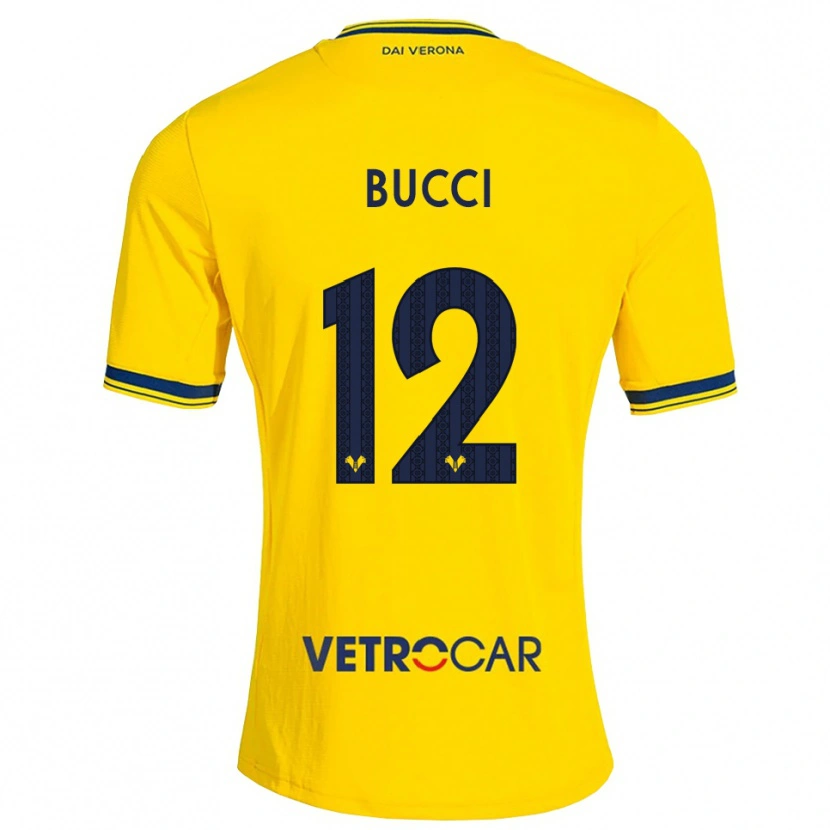 Danxen Mulher Camisola Irene Bucci #12 Amarelo Vermelho Alternativa 2026/27 Camisa