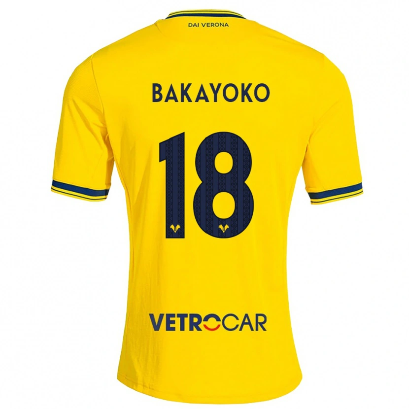 Danxen Mulher Camisola Dramane Bayoko #18 Amarelo Vermelho Alternativa 2026/27 Camisa