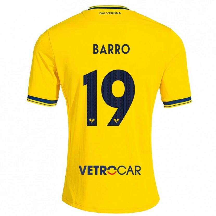 Danxen Mulher Camisola Chiara Barro #19 Amarelo Vermelho Alternativa 2026/27 Camisa