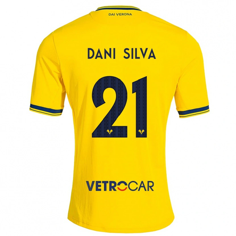 Danxen Mulher Camisola Dani Silva #21 Amarelo Vermelho Alternativa 2026/27 Camisa