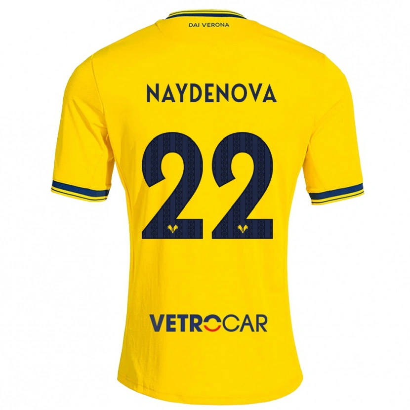 Danxen Mulher Camisola Ivana Naydenova #22 Amarelo Vermelho Alternativa 2026/27 Camisa