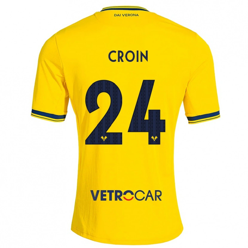 Danxen Mulher Camisola Nicole Croin #24 Amarelo Vermelho Alternativa 2026/27 Camisa