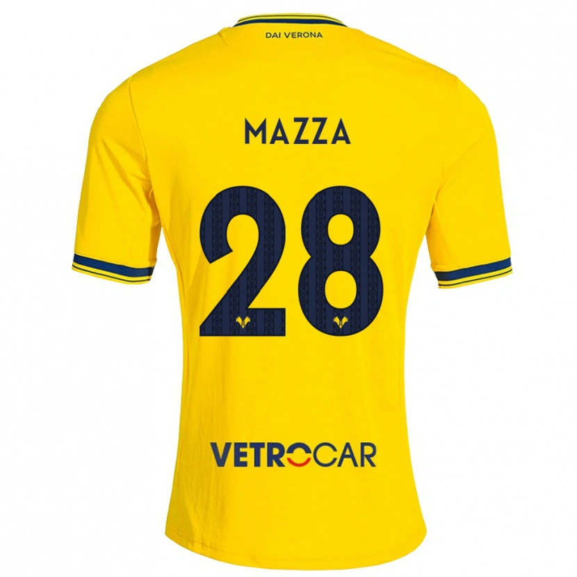 Danxen Mulher Camisola Vittoria Karol Mazza #28 Amarelo Vermelho Alternativa 2026/27 Camisa