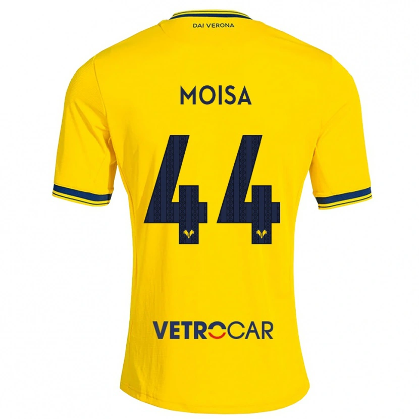 Danxen Mulher Camisola Davide Moisa #44 Amarelo Vermelho Alternativa 2026/27 Camisa