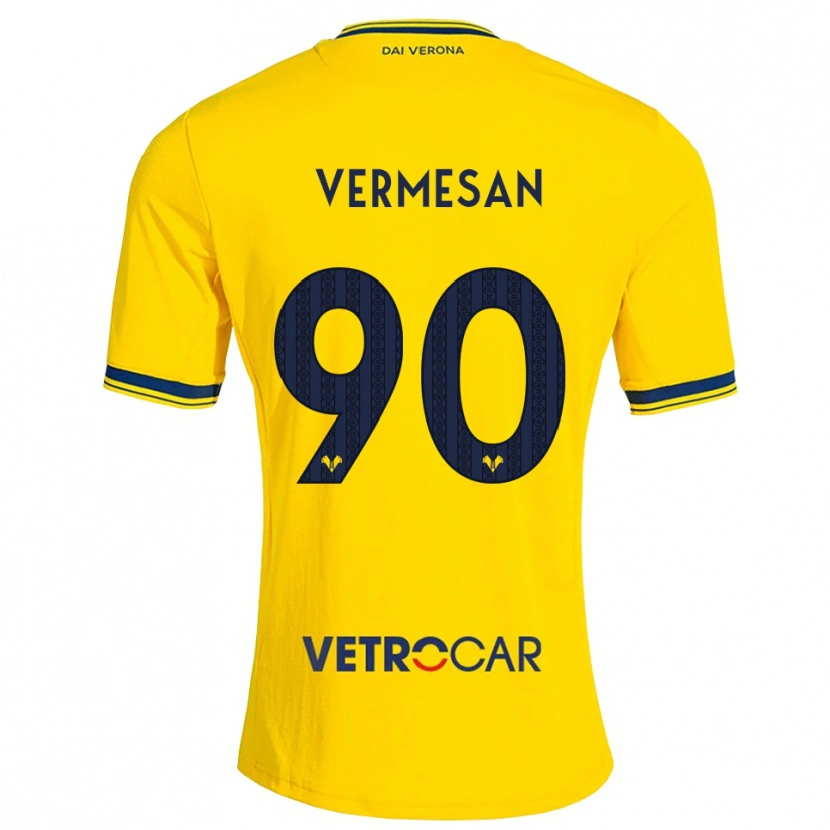 Danxen Mulher Camisola Ioan Vermeșan #90 Amarelo Vermelho Alternativa 2026/27 Camisa