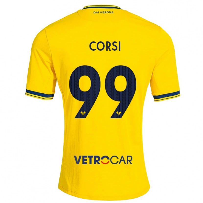 Danxen Mulher Camisola Sara Corsi #99 Amarelo Vermelho Alternativa 2026/27 Camisa