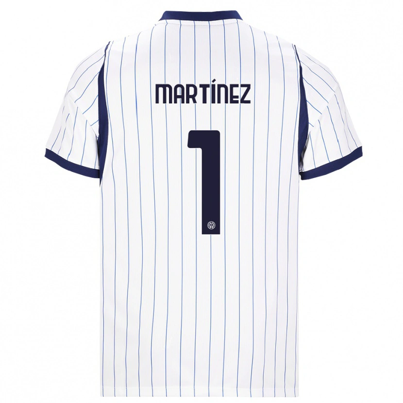 Danxen Mulher Camisola Josep Martínez #1 Branco Azul Marinho Alternativa 2026/27 Camisa