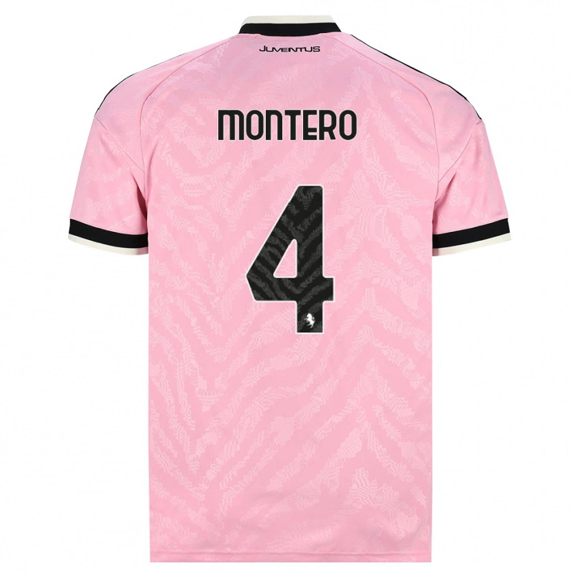 Danxen Mulher Camisola Alfonso Montero #4 Preto Rosa Alternativa 2026/27 Camisa