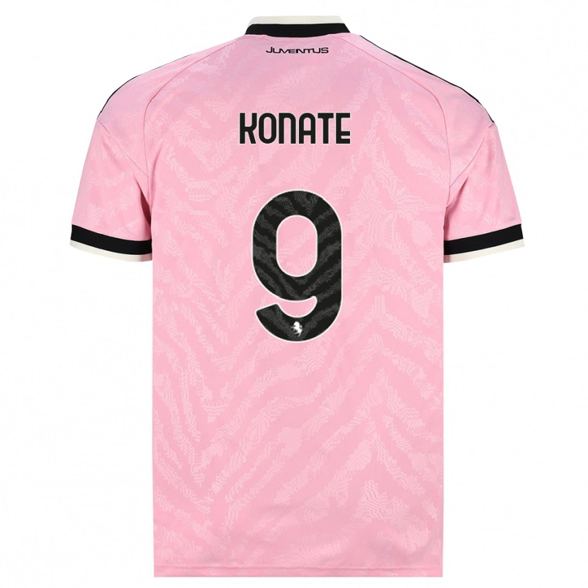 Danxen Mulher Camisola Ismaël Konaté #9 Preto Rosa Alternativa 2026/27 Camisa