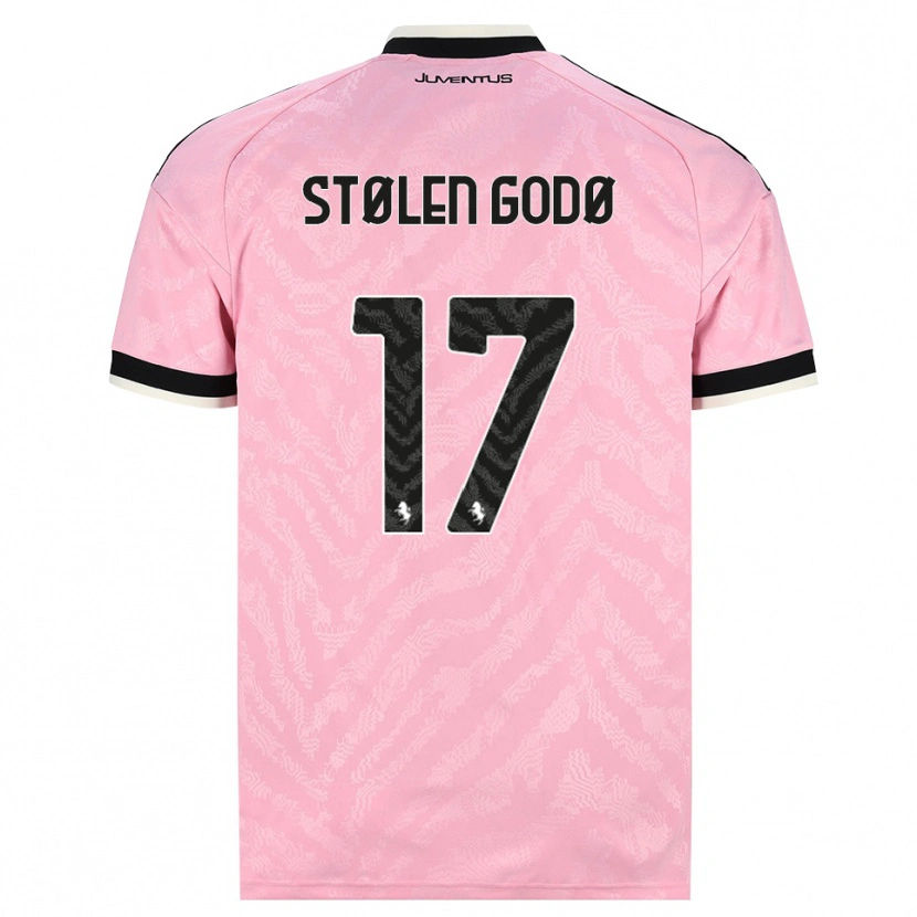 Danxen Mulher Camisola Emma Stølen Godø #17 Preto Rosa Alternativa 2026/27 Camisa