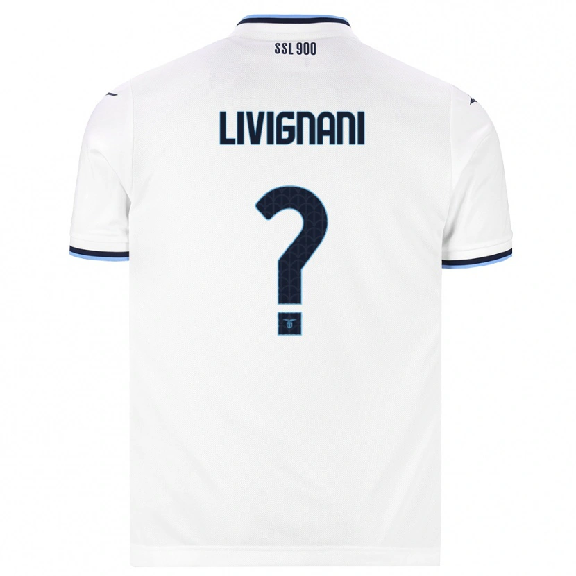Danxen Mulher Camisola Gioia Livignani #0 Branco Azul Marinho Alternativa 2026/27 Camisa