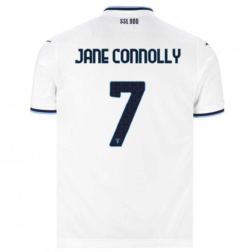 Danxen Mulher Camisola Megan Jane Connolly #7 Branco Azul Marinho Alternativa 2026/27 Camisa