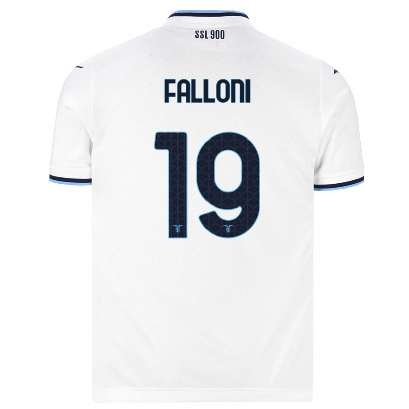 Danxen Mulher Camisola Ludovica Falloni #19 Branco Azul Marinho Alternativa 2026/27 Camisa
