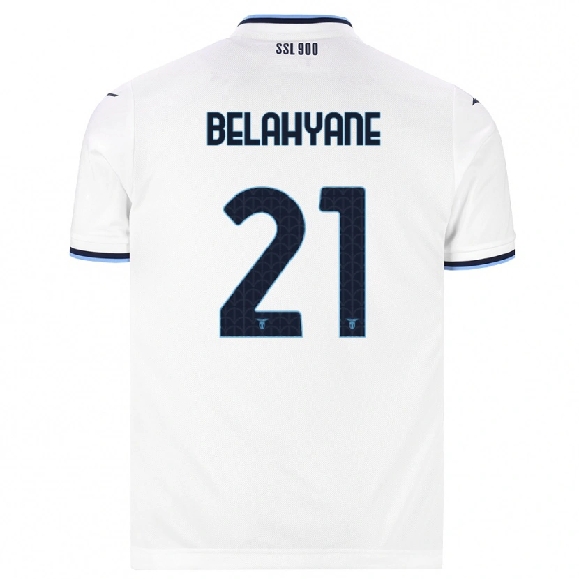 Danxen Mulher Camisola Reda Belahyane #21 Branco Azul Marinho Alternativa 2026/27 Camisa