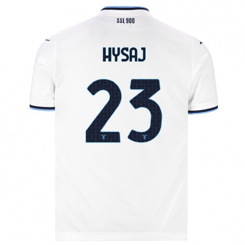 Danxen Mulher Camisola Elseid Hysaj #23 Branco Azul Marinho Alternativa 2026/27 Camisa