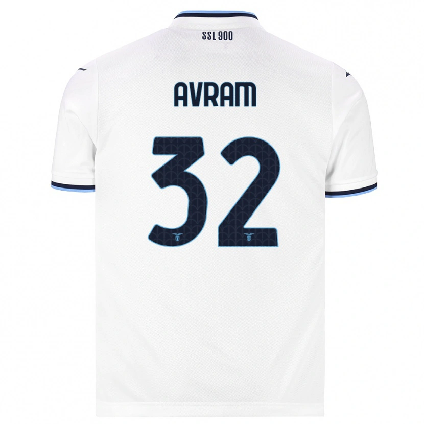 Danxen Mulher Camisola Raul Avram #32 Branco Azul Marinho Alternativa 2026/27 Camisa