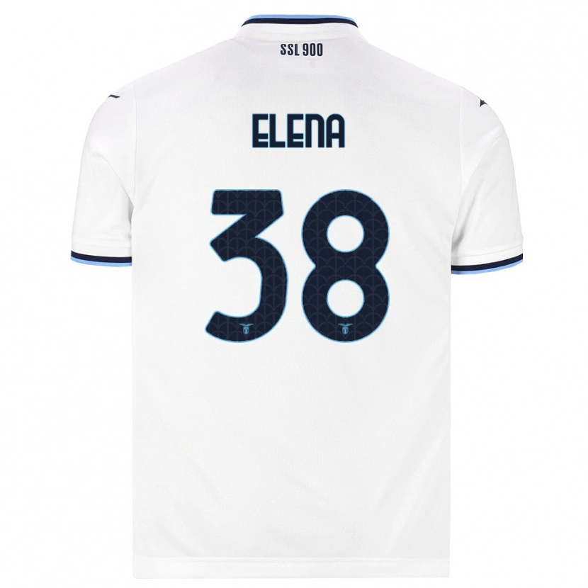Danxen Mulher Camisola Michele Elena #38 Branco Azul Marinho Alternativa 2026/27 Camisa