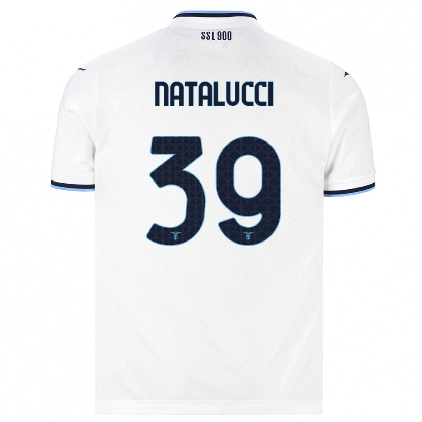 Danxen Mulher Camisola Serena Natalucci #39 Branco Azul Marinho Alternativa 2026/27 Camisa