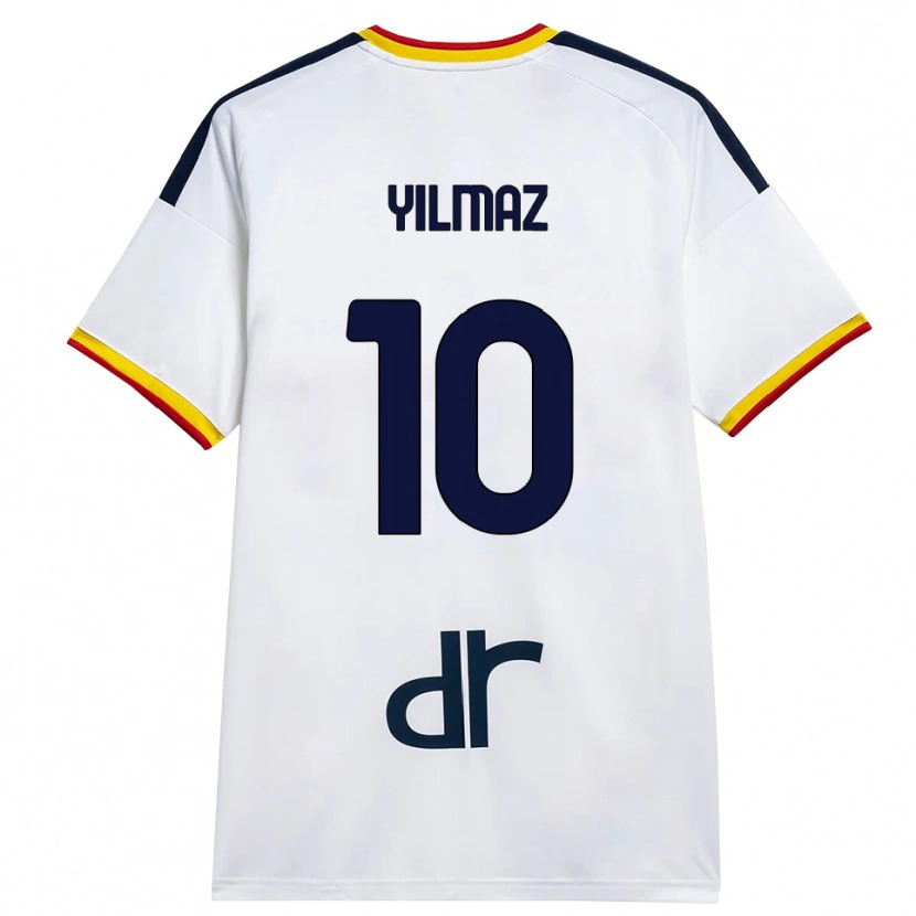 Danxen Mulher Camisola Enes Yilmaz #10 Branco Amarelo Vermelho Alternativa 2026/27 Camisa